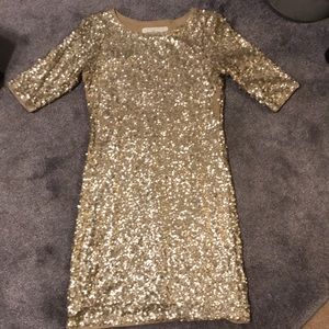 Gold sparkly dress